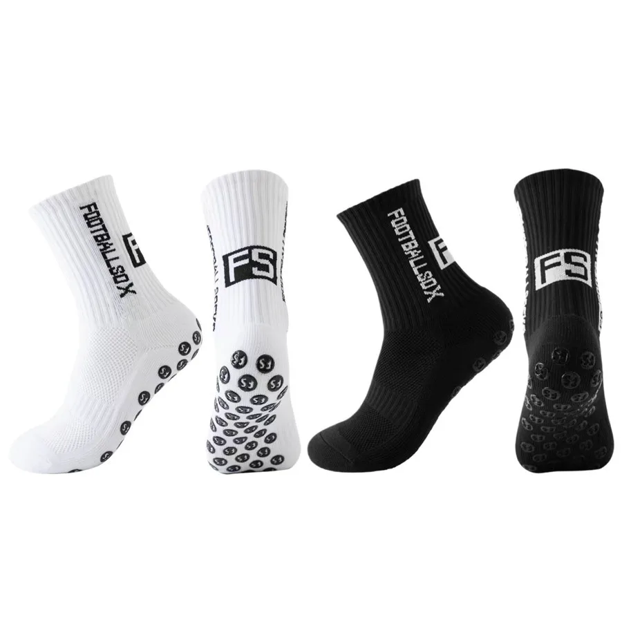 

1/2pairs Unisex Running Football Non Slip Socks Towel Bottom Breathable Socks