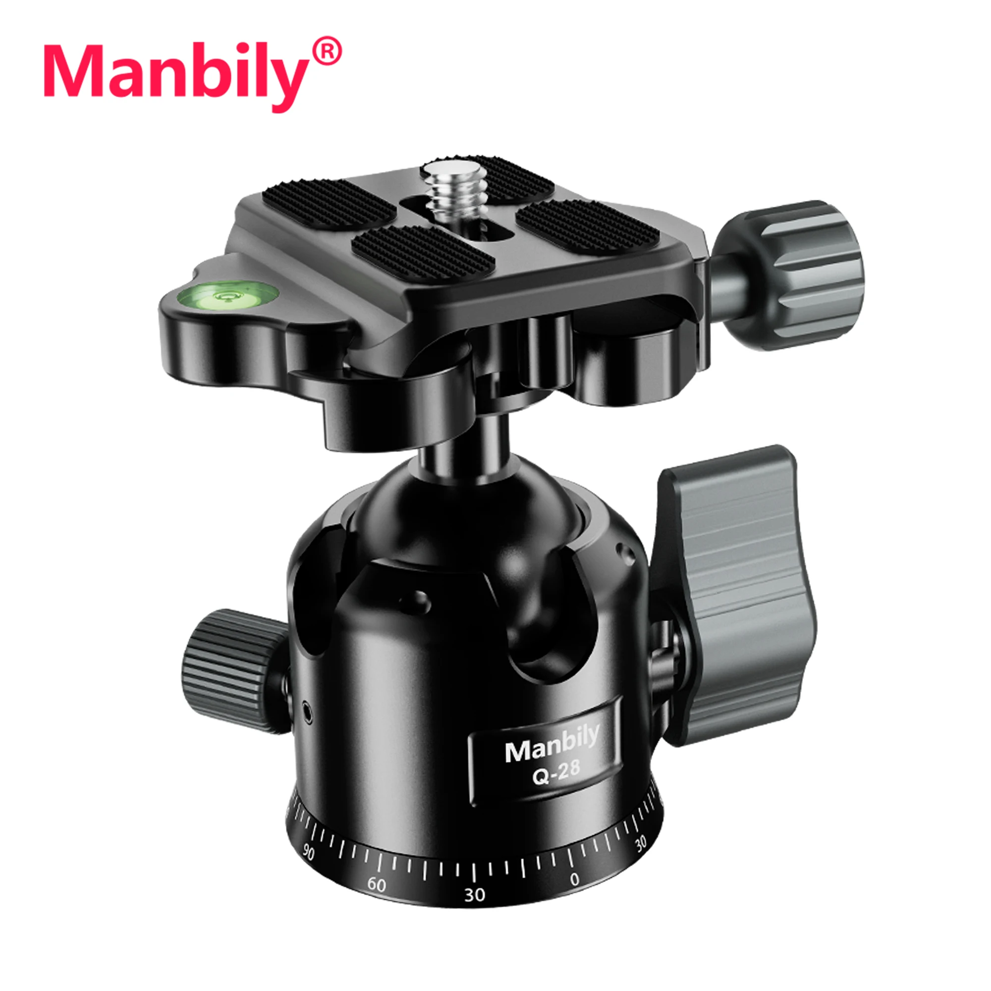 

Manbily Mini Tripod Ball Head 360°Rotation CNC Metal Low Profile Ballhead Max. Load 10KG for Smartphone Camera Tripod Projector