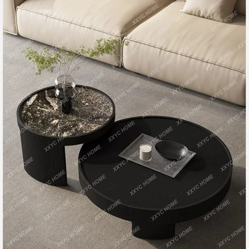 XXRound coffee table living room home modern minimalist minimalist high and low combination creative