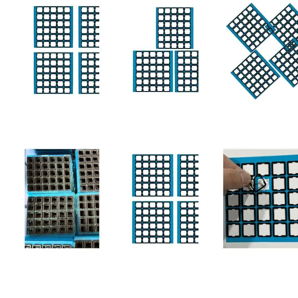 

652F 120pcs Eva Pes Poron Pad для горячих сменных механических клавиатурных переключателей Уменьшите наборы для клавиатурных с