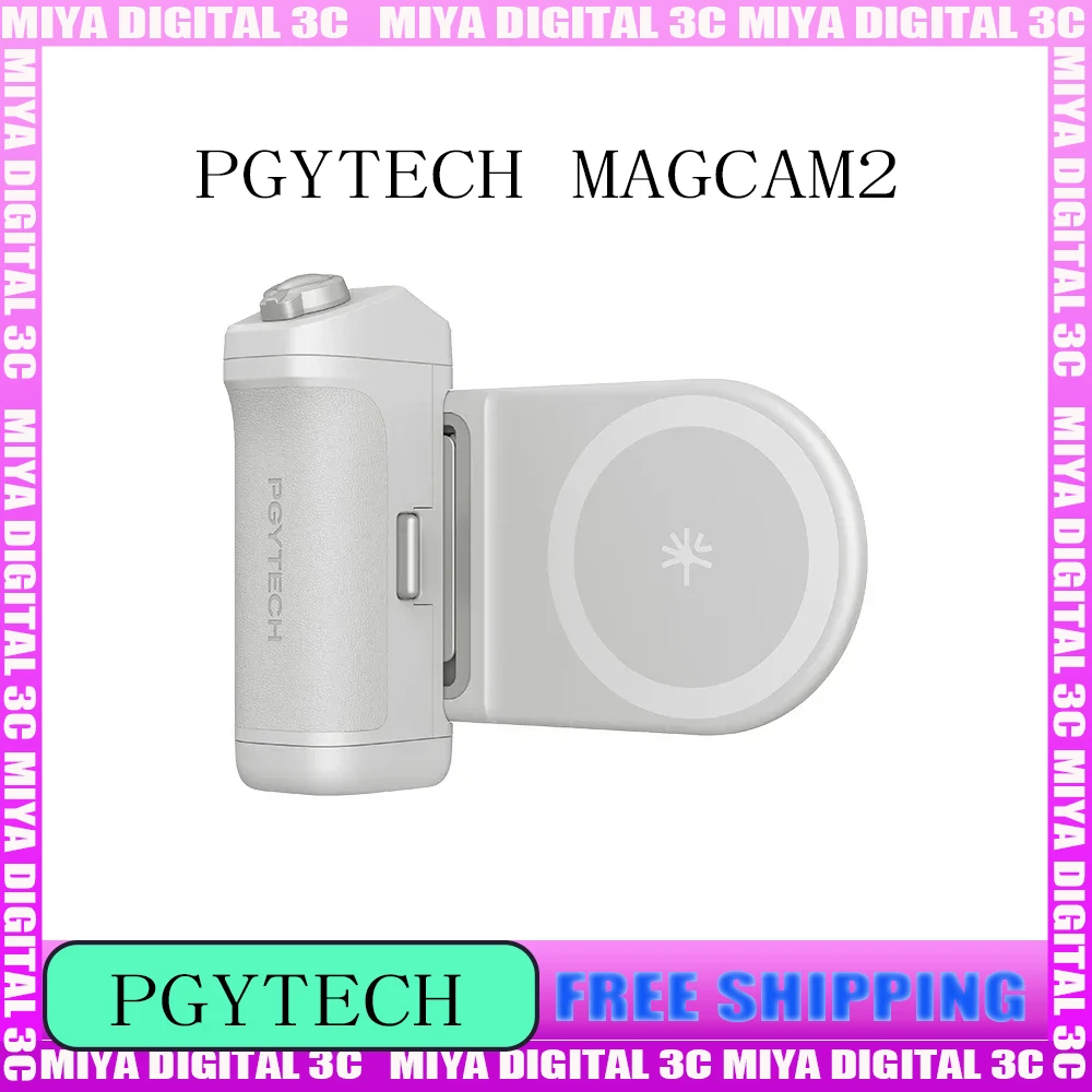 PGYTECH MagCam2 manija de cámara móvil 25N controlador de cámara de Control remoto Bluetooth magnético con luz de relleno magnética para teléfono