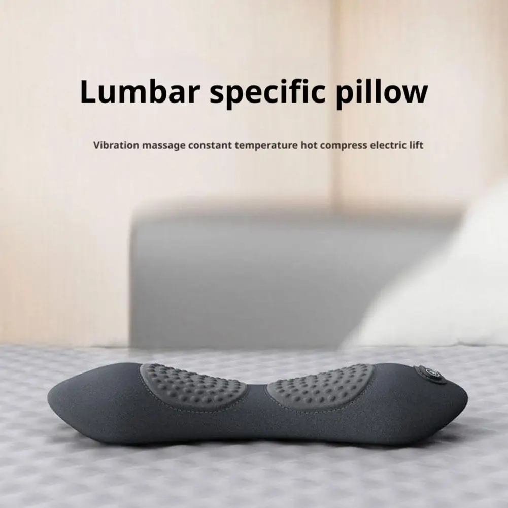 

Waist Pillow Bed Sleeping Waist Protection Pad Electric Massage Lumbar Pillow Sleeping Waist Support Heating Vibrating Sleep Pad
