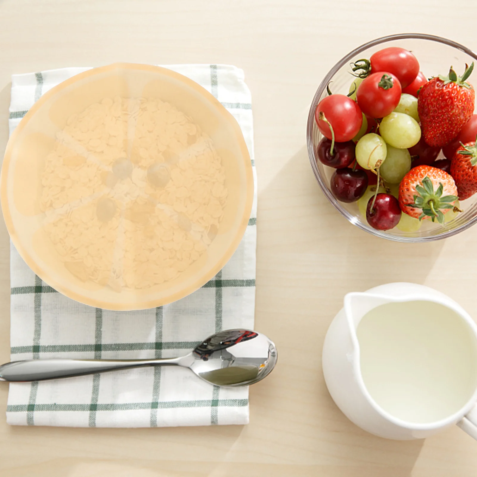 أغطية وعاء السيليكون قابلة للتمدد وقابلة لإعادة الاستخدام وصديقة للبيئة ومقاومة للحرارة وغير سامة لتخزين الطعام وفرن الميكروويف #3