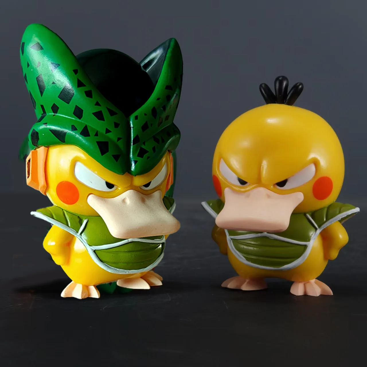 Psyduck Cos Cell Action Figure Anime Dragon Ball Z Figuras DBZ Manga Figurine GK Statue Model Doll Peripheral Toys Gift for Kids