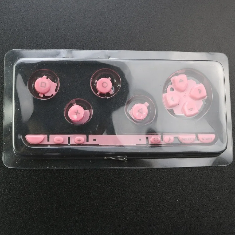 1 Set Left Right ABXY Select Start Home Button Kit D PAD Volume Key Replacement for PSP1000 Game Console Repair Parts