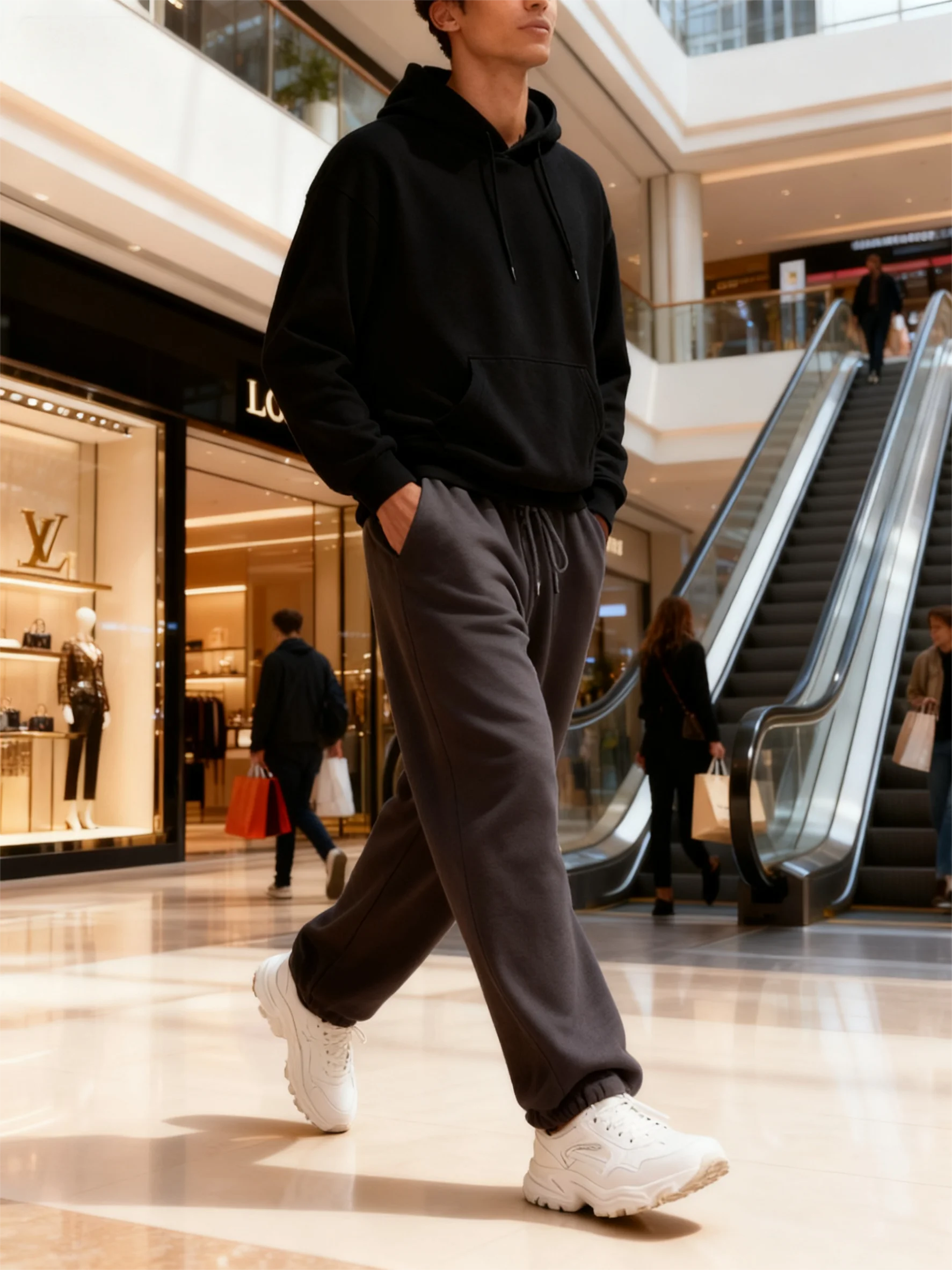 

2026 New Mens Jogging Pants Sports Pants Fitness Running Trousers Solid Color Sweatpants Easy to Match Home Pants