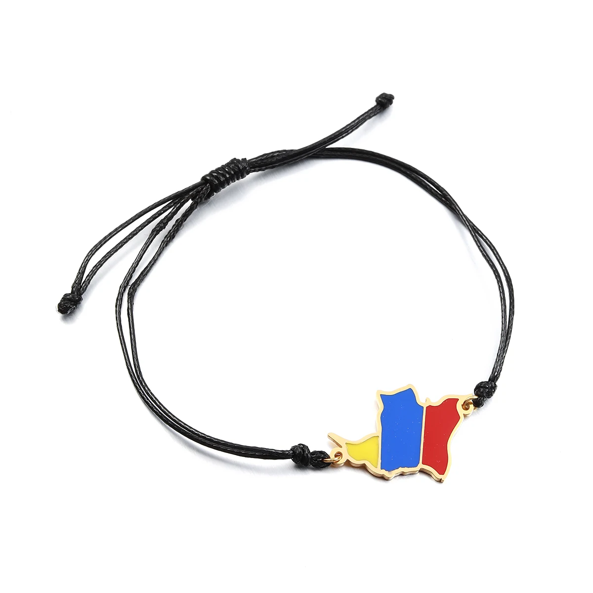 Colombia Map Flag Rope Bracelet Women Girls Jewelry