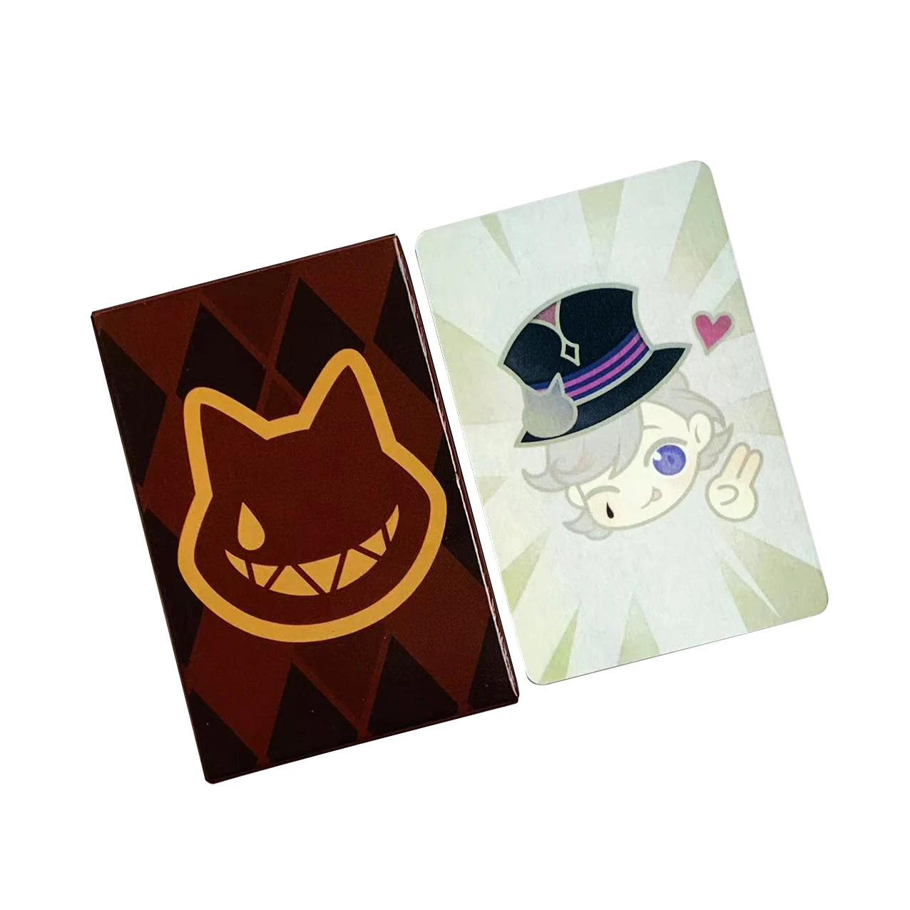 

CARDS Game 55Pcs Cards Genshin Impact Lyney Hero Cosplay Poker Magic Playing Cards Halloween Christmas Party Game