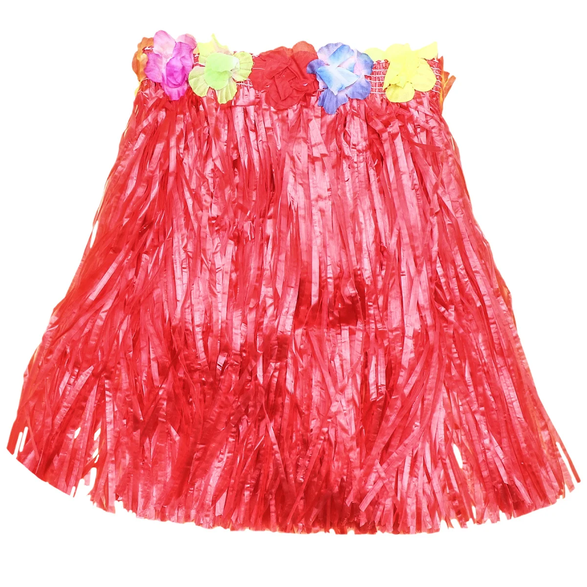 

Hawaiian Style Red Skirt Set Simulation Flower Head Hoop Bracelets Hanging Garland Hawaiian Accessories for Girls Luau Party