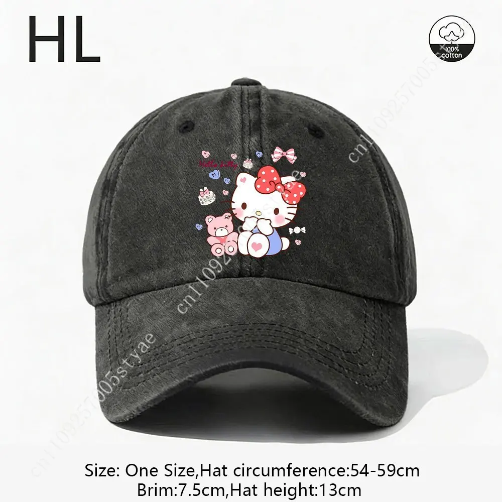 

Бейсболка Hello Kitty с принтом, выполненная по классическому дизайну Sanrio, из ткани с эффектом потертости, регулируемая.