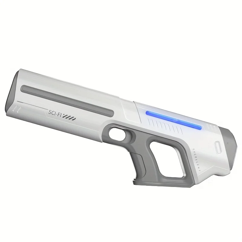 Auto-Fill Electric Pulse Jet Water Blaster, Large Tank Rapid-Fire Water Gun with LED Light, for Kids & Adults Outdoor Beach Toy