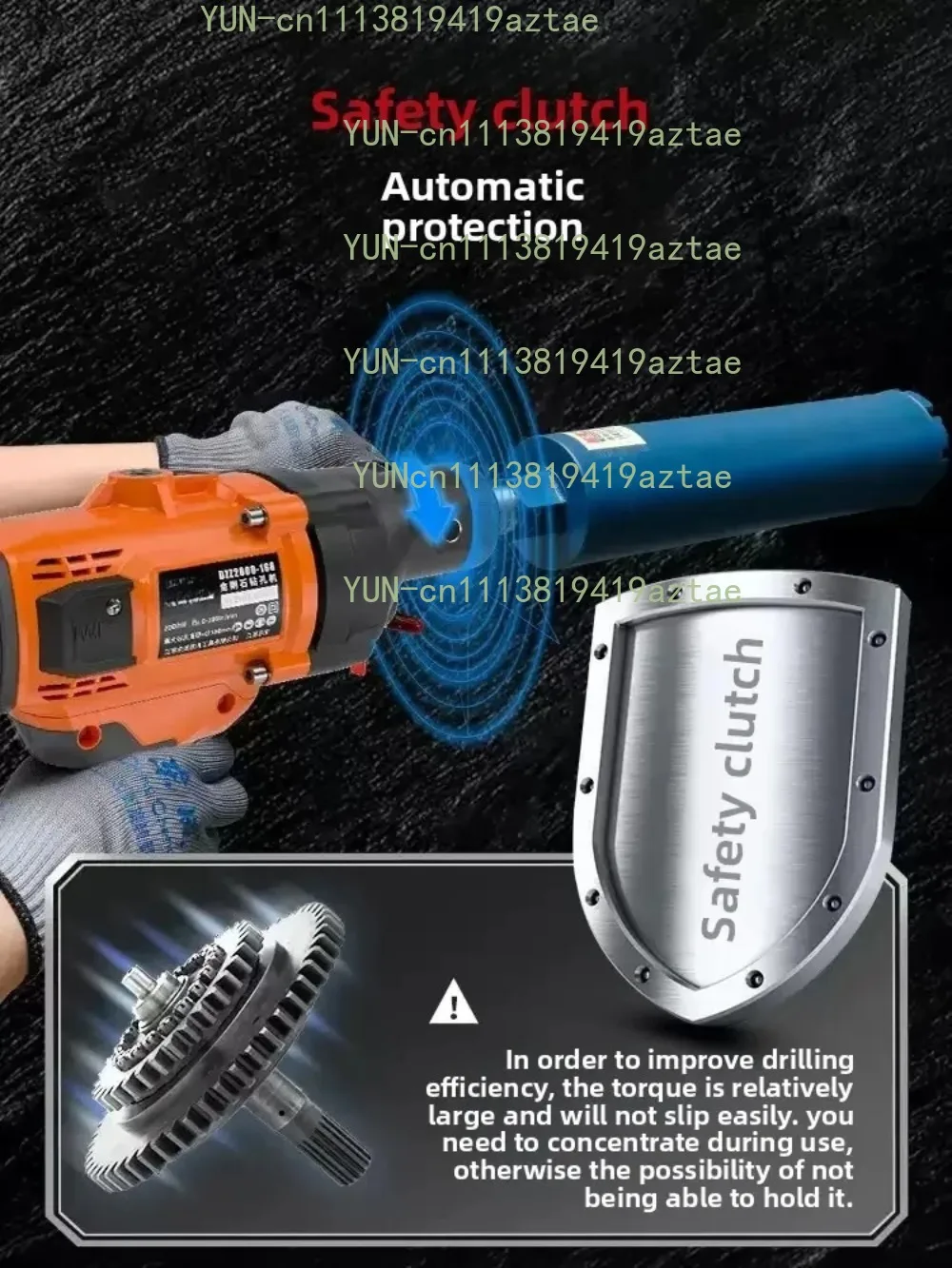 sale1800w handheld water drill concrete air conditioning desktop hole opening machine diamond drilling machine