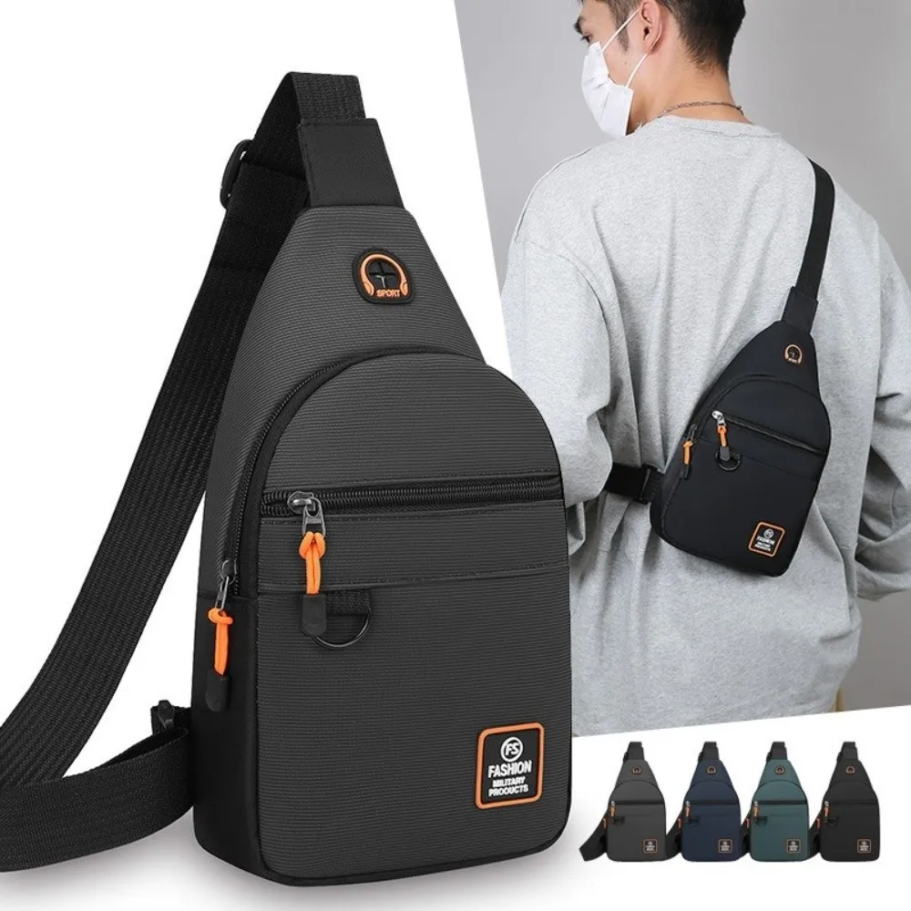 

Casual Lightweight Chest Bag Oxford Adjustable Strap Crossbody Bags Waist Pack