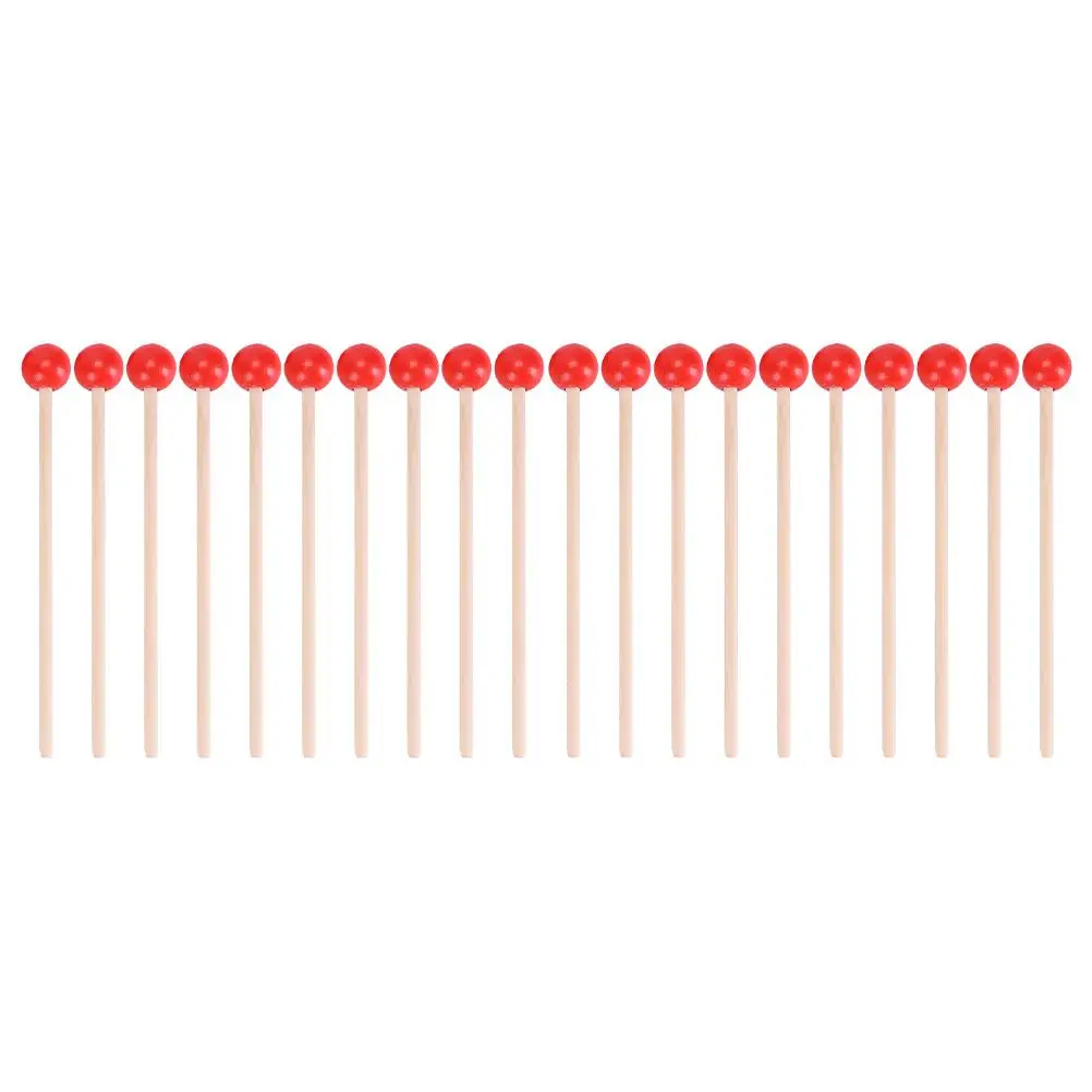 

20 Pcs Aldult Children's Piano Hammer Drumsticks Tambourine Wooden Personalized
