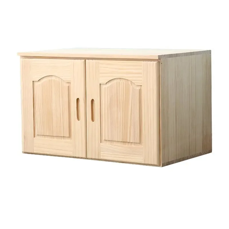 

Solid wood hanging cabinets, bay window heightened lockers