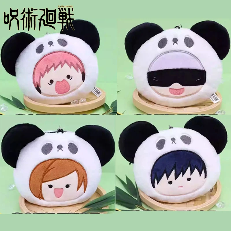 

Горячая подлинная в наличии Nullset Jujutsu Kaisen Panda аниме Коллекционный кошелек для монет брелок орнамент Pandent милый подарок на день рождения игрушка