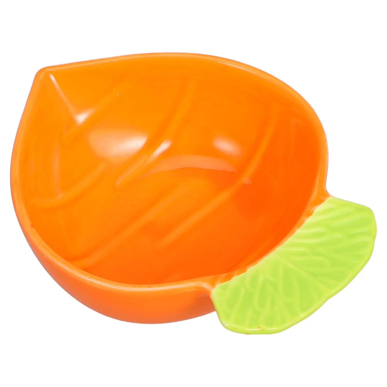 Plato de Cerámica Inspirado en Zanahoria para Salsas, Mini Tazón de 4.7 Pulgadas para Sushi, Nigiri, Sashimi, Aperitivos, Salsa de Soya, Wasabi y Condimentos