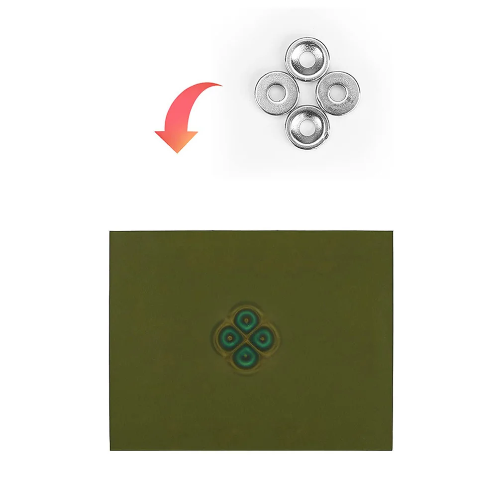 1Pcs Magnetic Field Viewer Pattern Display Membrane Magnetic Card Detector Magnet Viewing Film Scientific Education Tools