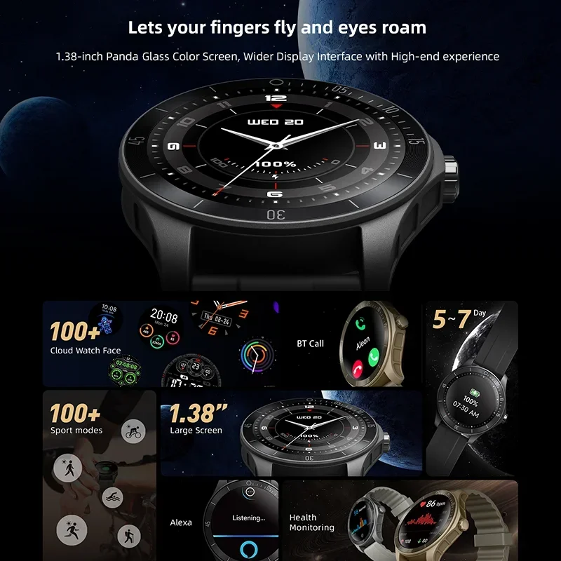 Xiaomi Youpin Smartwatch Woman Heart Rate Monitoring Voice Assistant Men Watch Bluetooth Call Sports Fitness Waterproof Bracelet