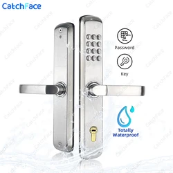 Outdoor Combination Door Lock Code And Key 100% Waterproof Fireproof Stainless Mechanical Handle  Lock