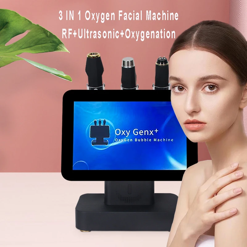 

3 in 1 Oxygen Facial Care Equipment CO2 Bubble Facial Tightening Skin Lifting Beauty Skincare Machine