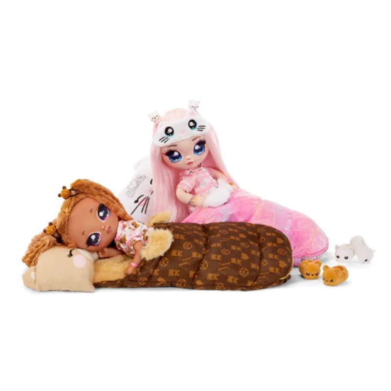 Na! Na! Na! Surprise Teens Slumber Party Soft Fabric Fashion Doll Playset Mila Rose Lara Vonn Fashion Dress up Doll Girls Toys