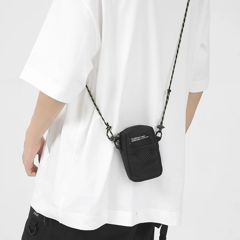 Niche Design Fashion Brand Earphone Bag Mini Coin Purse Hip-hop Cool Design Bag Key Bag Small Satchel