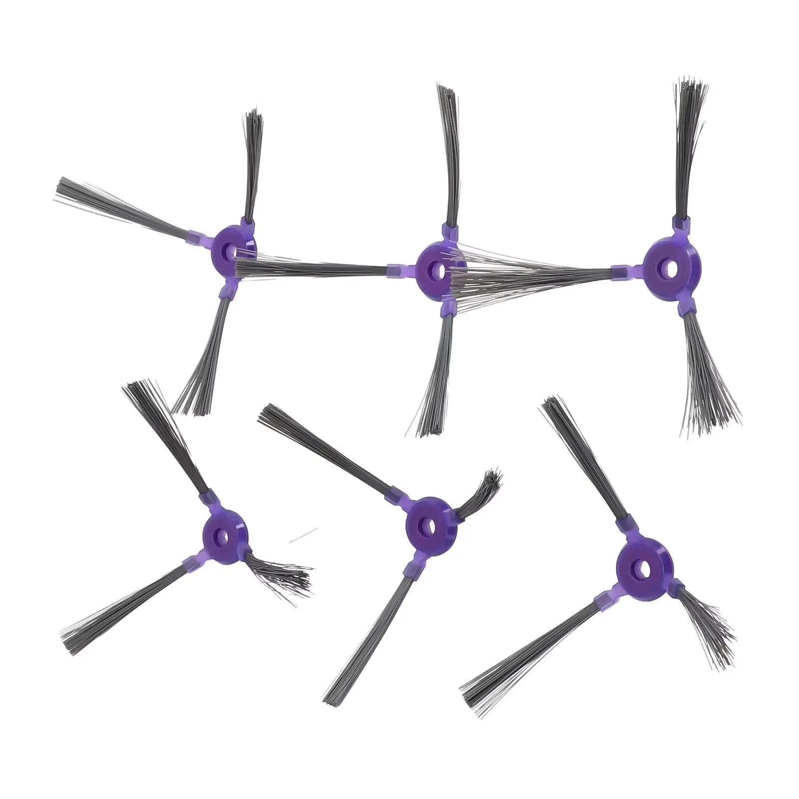 

6 Pcs Side Brushes Vacuum Cleaner Brushes For Samsung Powerbot-E VR05R5050WK Replacement Or Spare Parts
