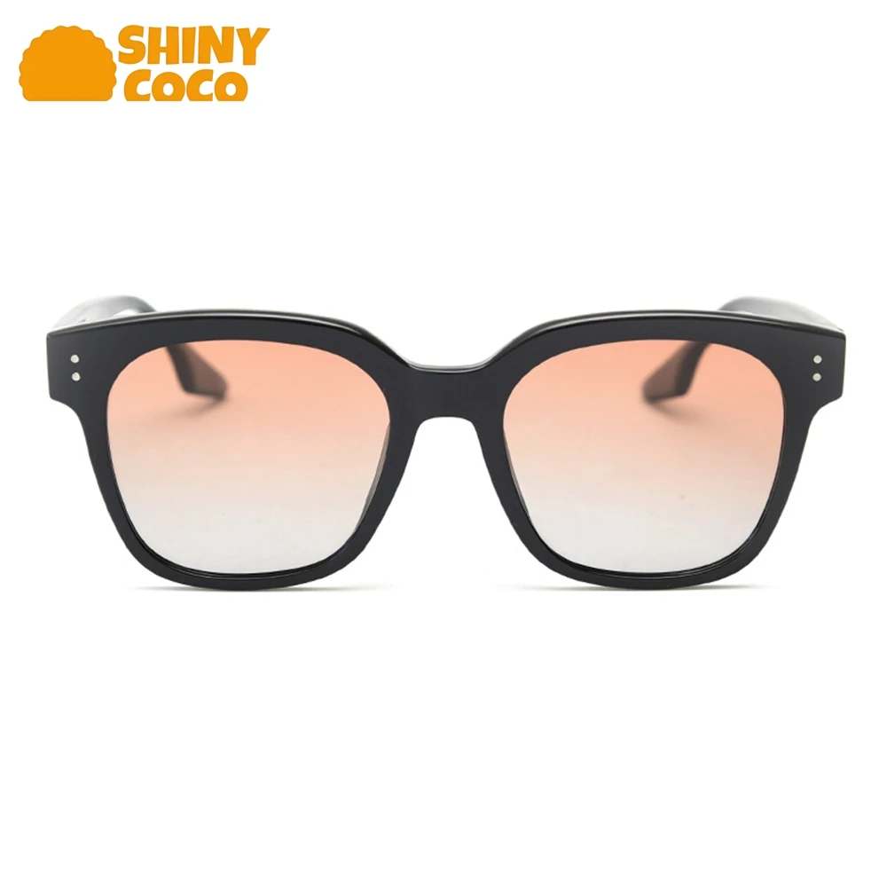 

ShinyCoCo Luxury Brand Korean Version Polarized Sunglasses Internet Celebrity No Makeup Sunglasses Sunset Street Photos