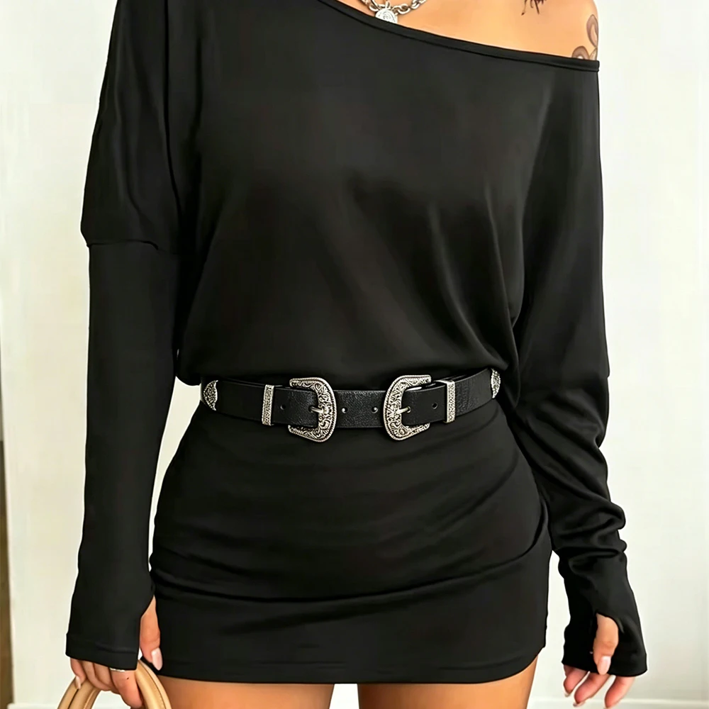Damenmode-Gürtel, Y2K-Gürtel, passend zu Jeans, Gothic-Gürtel mit Nieten, dekorativer Gürtel im Street-Style, PU-Ledergürtel für den täglichen Gebrauch
