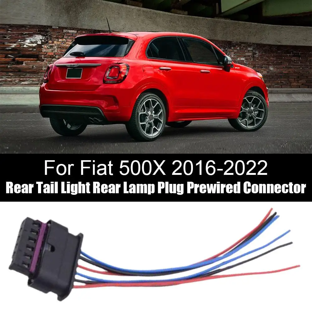 

6pin female socket rear lamp 61132359993for Fiat 500x Pin Lights Rear Prewired Light Connector Lamp Tail Rear Tail Plug 6 R1X2