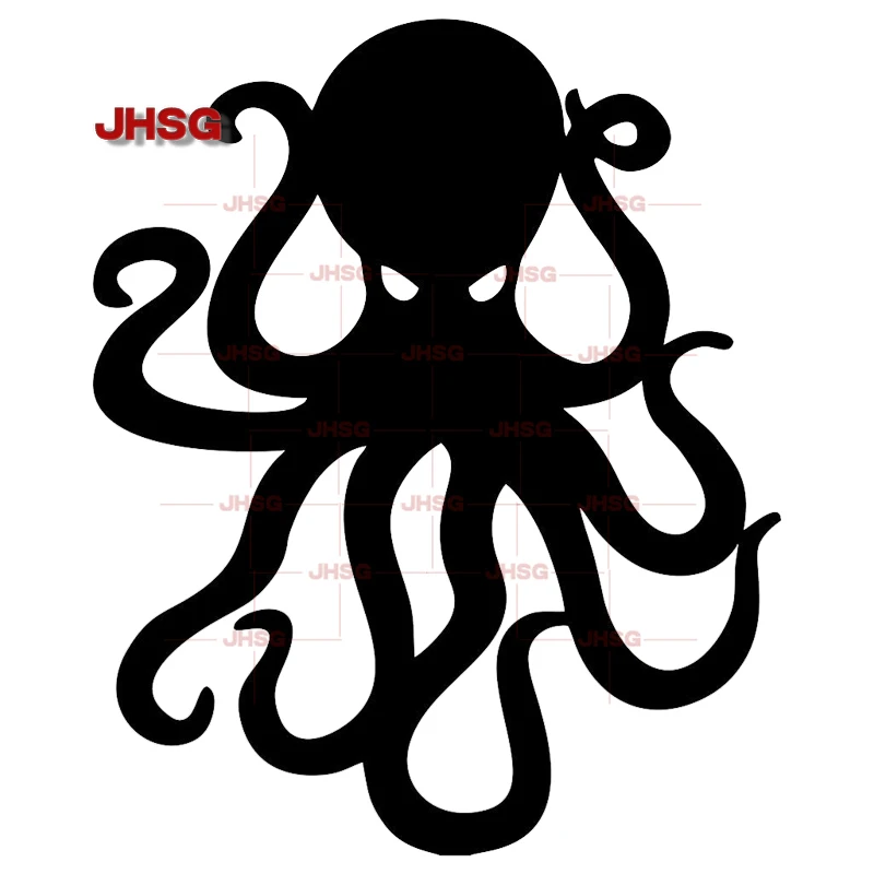 

JHSG Fashion Car Sticker Cartoon Octopus Kraken KK Vinyl Accessories Car Window Styling Decal Cover Anti Scratch Waterproof PVC