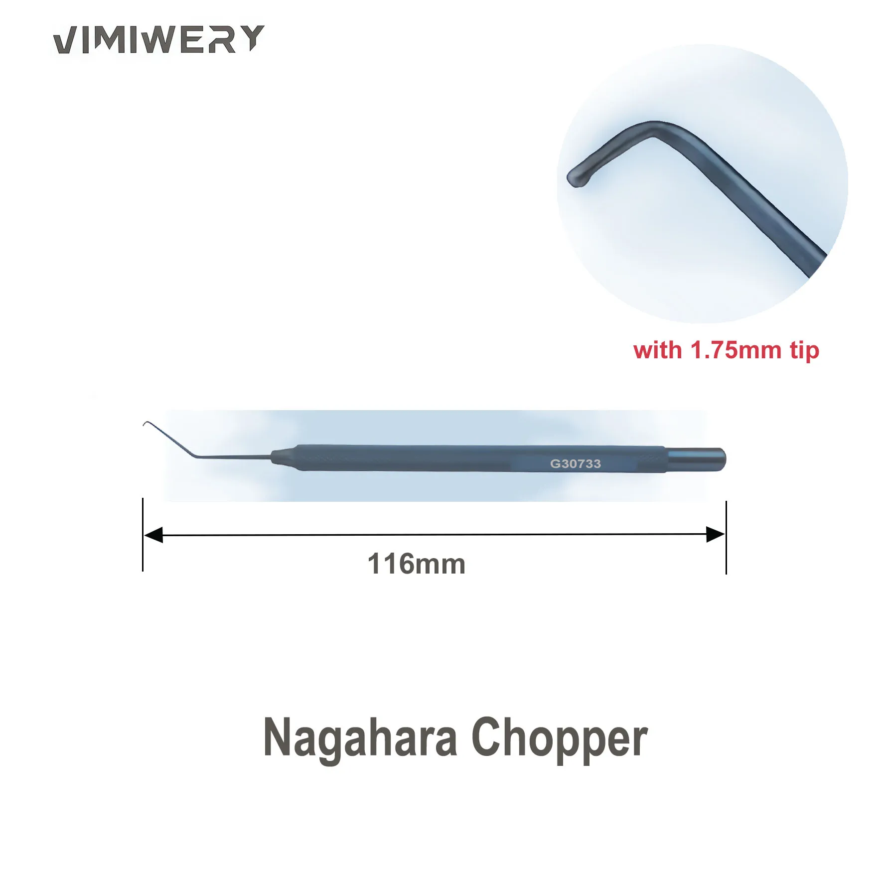 Nagahara Chopper Titanium Ophthalmic Surgical Instrument