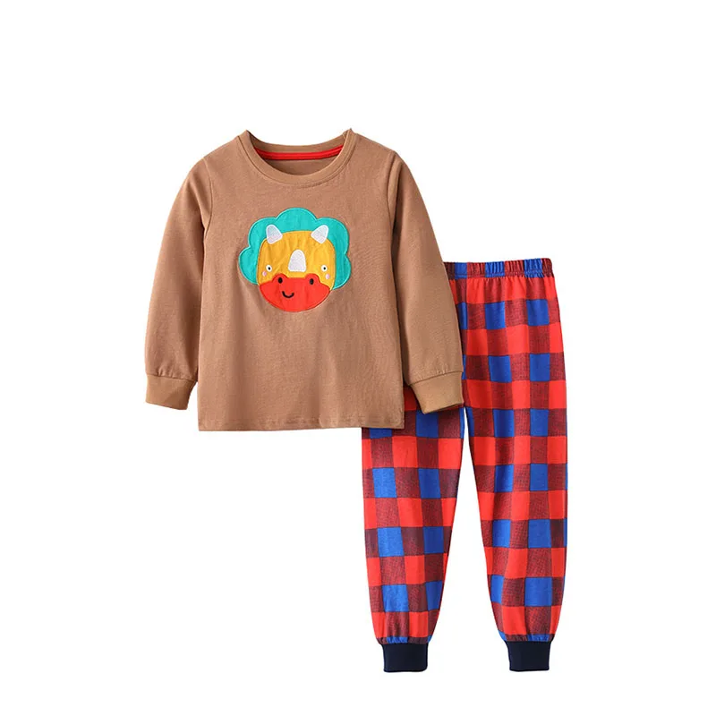 

3-8T Sleepwear Pyjamas Long Sleeve Home Clothes Children's Girls Clothing Sets Autumn Spring Toddler Kids Costume Kids Suits