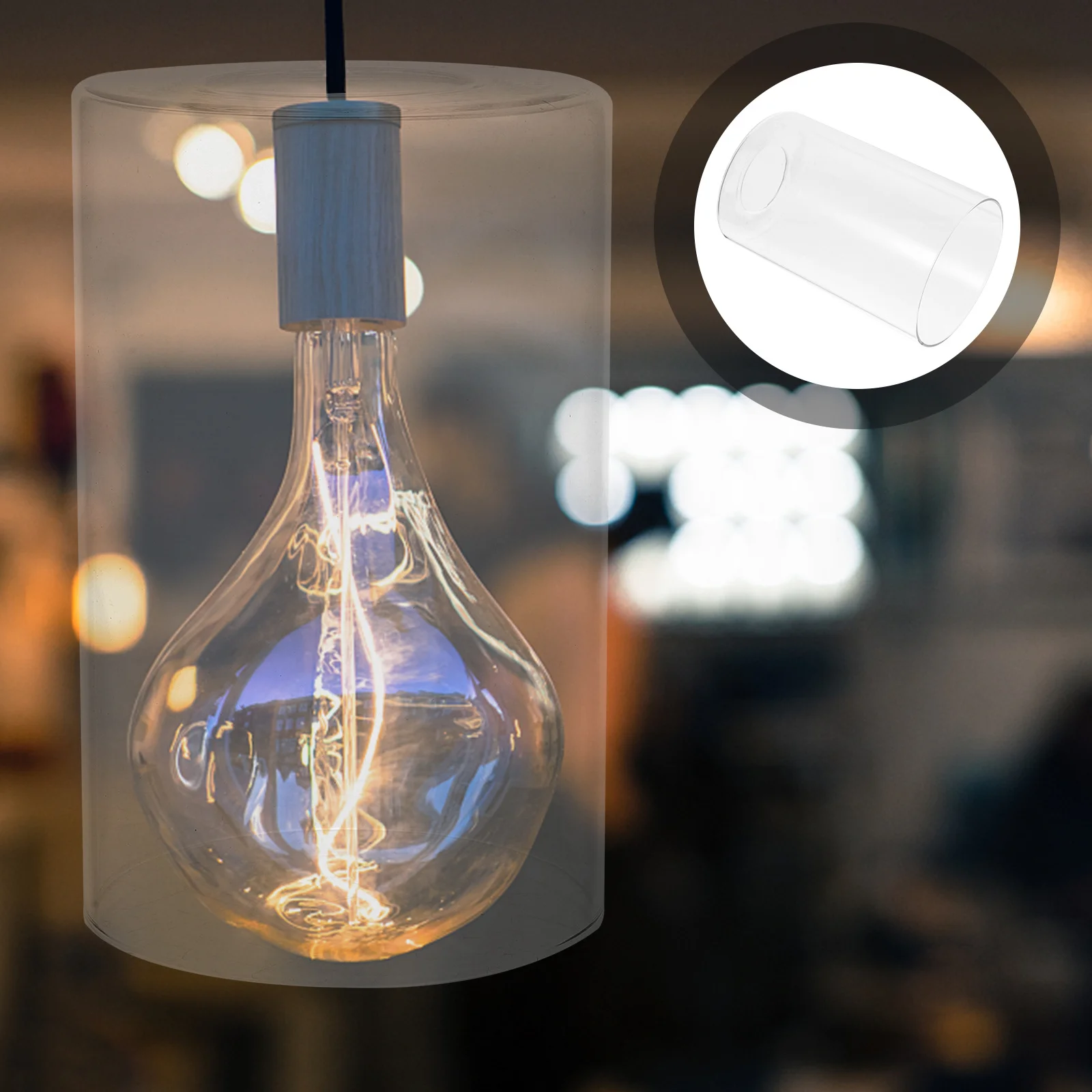 

Винтажный стеклянный цилиндрический абажур, стеклянный светильник, мягкое освещение, украшение дома, абажур, цилиндр, абажур