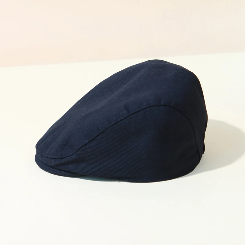 Fashion Baby Boy Hat British Style Baby Beret Hat Solid Color Infant Toddler Newsboy Painter Cap