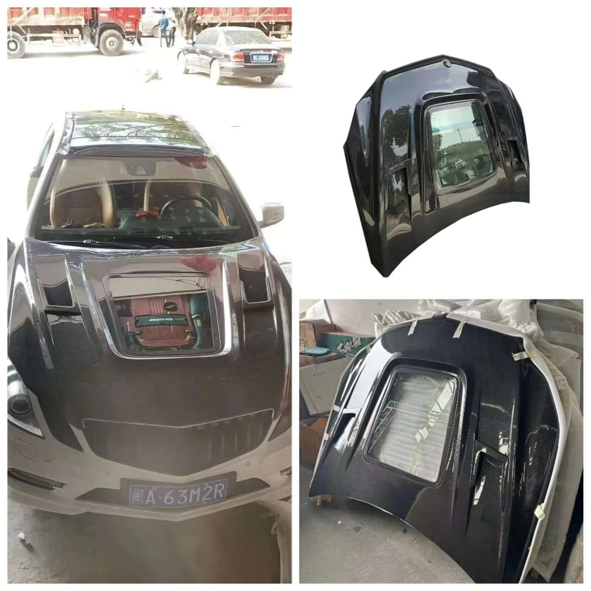 Factory New High Quality Carbon Fiber Hood for Mercedes benz E200 W207 HOOD
