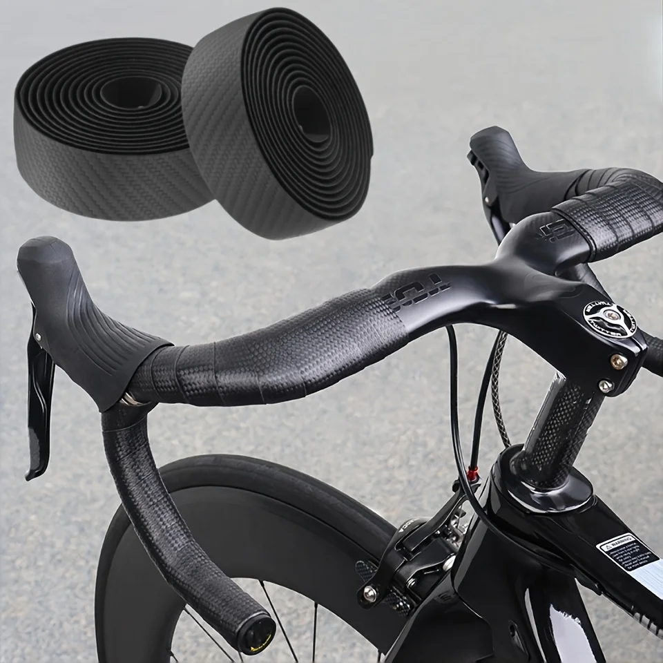Road Bicycle Bar Tape Cycling Cork Shockproof Sport Handlebar Bandage EVA Wrap Bent Tape + 2 Bar Plug Bike Accessories