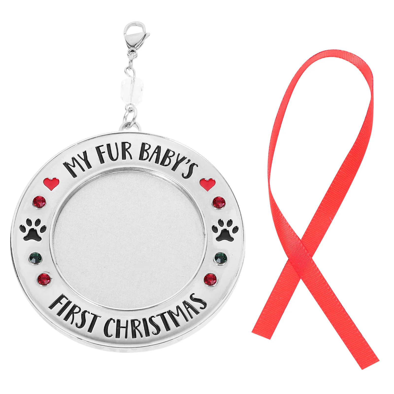 

DIY Metal Photo Frame Pendant Christmas Decoration Keepsake Hanging Ornament Creative Picture Frame Pendant Xmas Tree