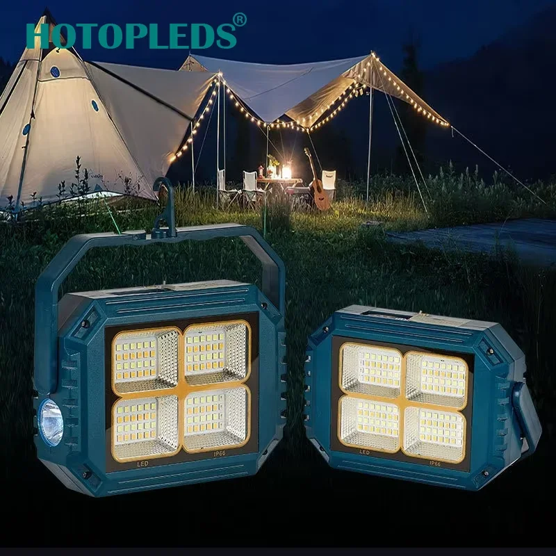 

Outdoor camping lights solar rechargeable camping lights LED household emergency lights night market street stall lights