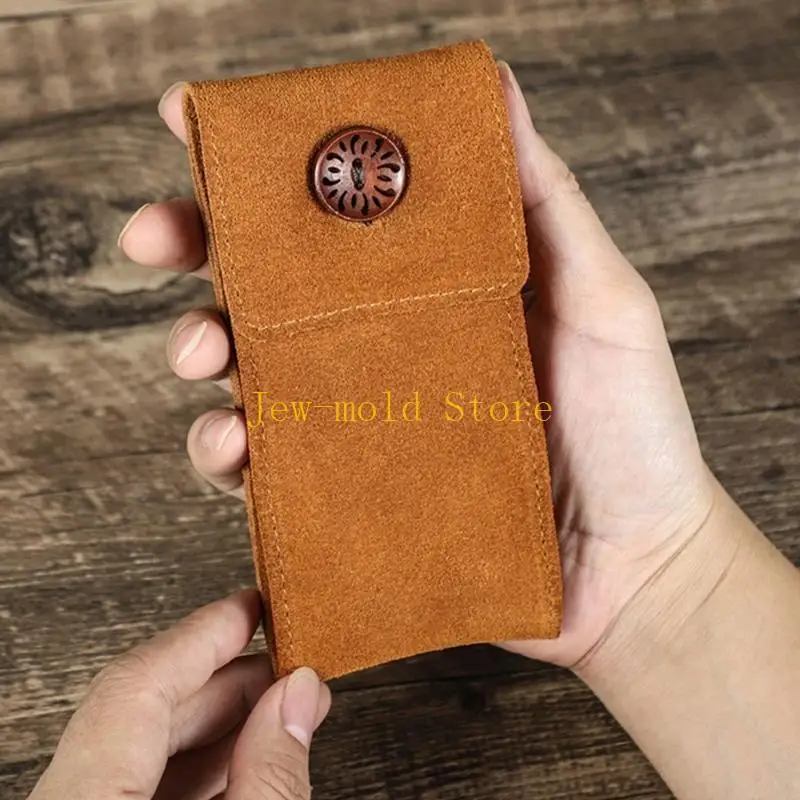 

C71B Watch Box Men Multifunctional Cowhides Velvets Storage Watch Protective Cover