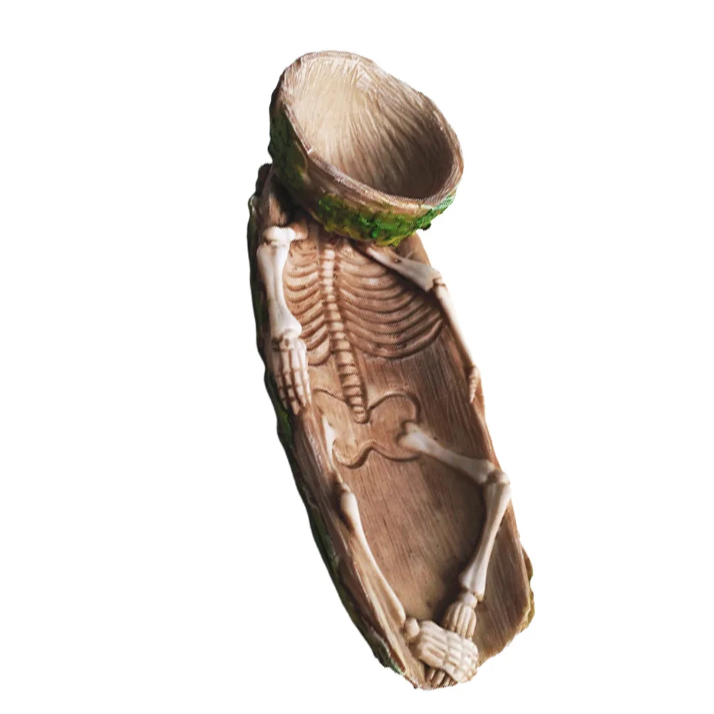 

Resin Skull Shaped Flower Pot No Smell Perfect Gift for Family Friends Lover Desktop Cactus Succulent Planter Desktop Plant Pots