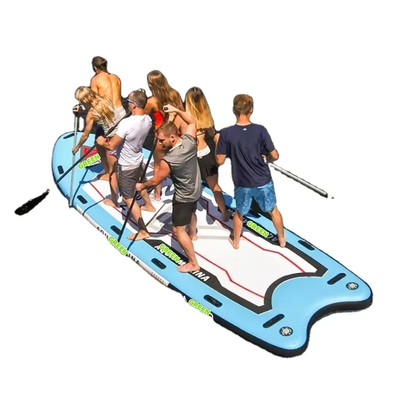 CLUB BOARD MEGA 550*152*20cm Big Size Inflatable SUP Eco-Friendly DWF Material Lakes & Rivers Use with   Mount