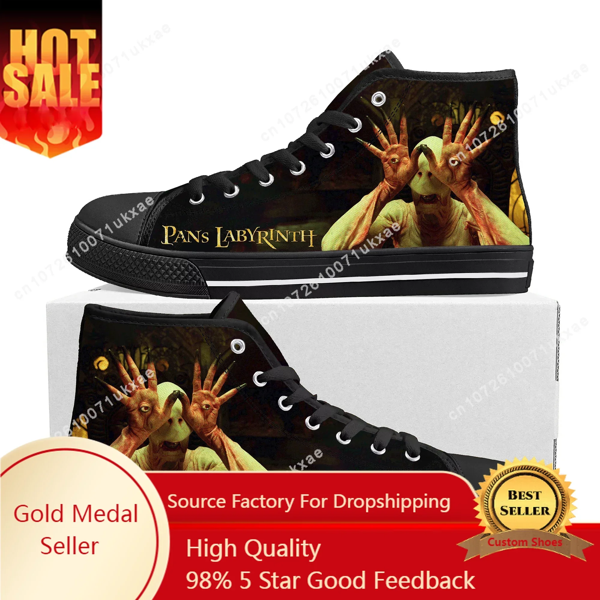 

Pans Labyrinth Movie High Top Sneakers Mens Womens Teenager High Quality Canvas Sneaker couple Shoe Casual Custom Made Shoes