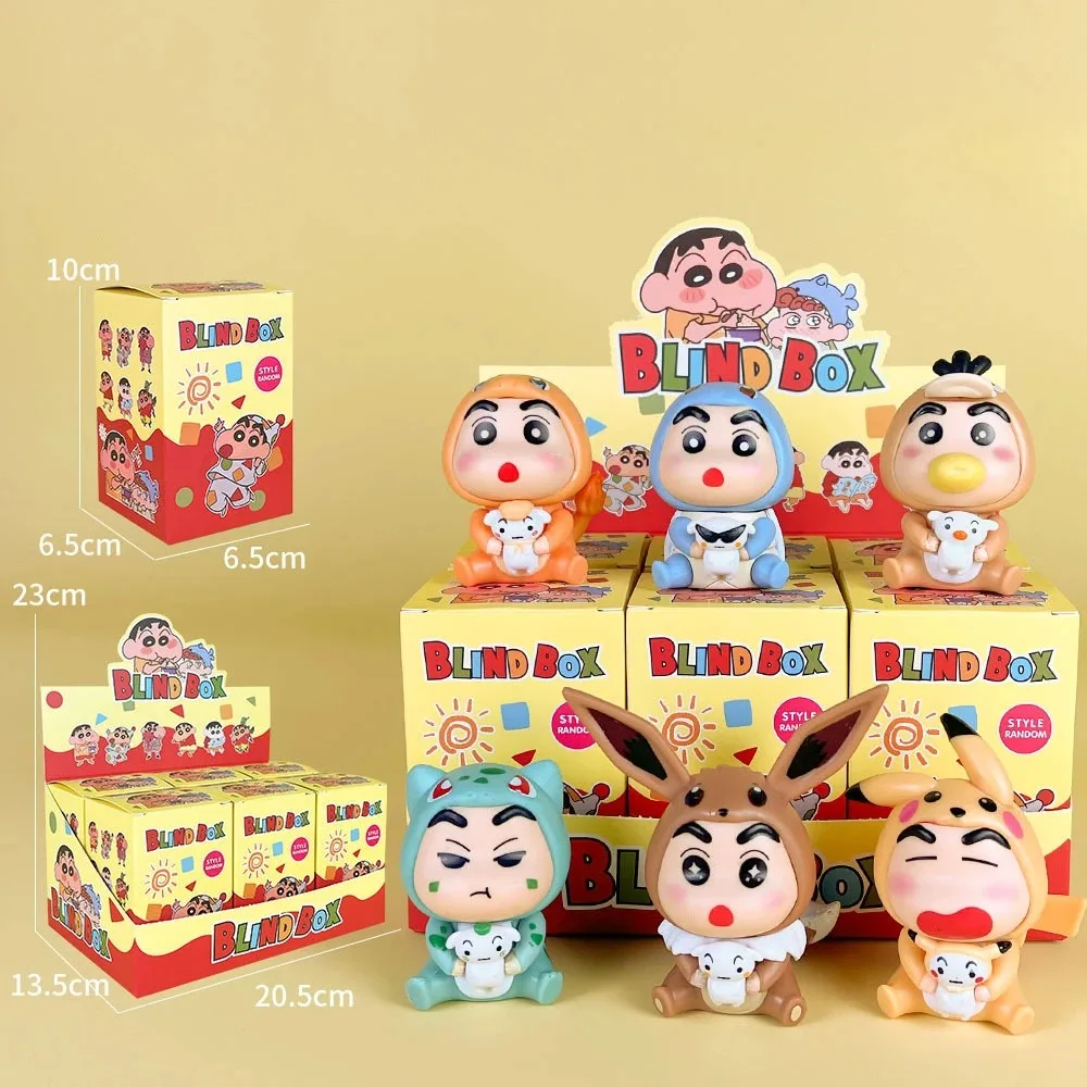 Anime Crayon Shin-chan Blind Box Cos Pikachu Blind Bag Doll Collection Model Figuur Speelgoed Verrassing Mystery Box Lucky Bag Geschenken Speelgoed