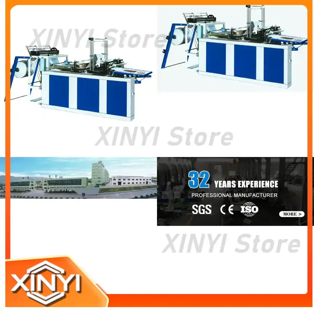 Nylon Bag Sealing and Cutting Machine for Plastic Side Sealing Shopping Bag Making Machine with Core Motor Component for