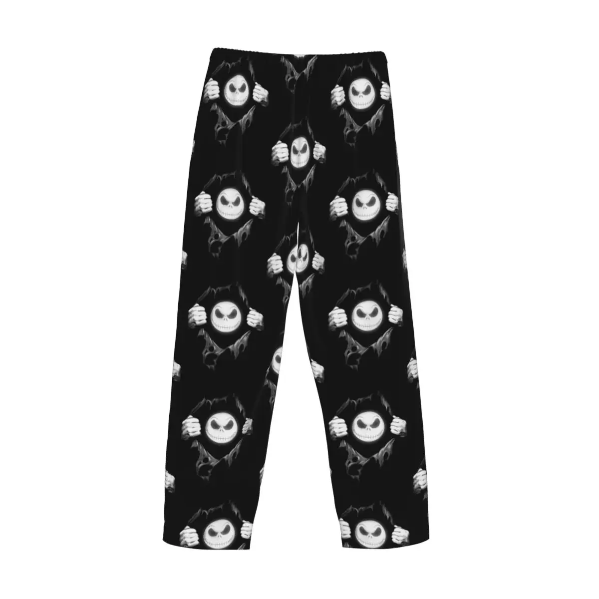 Custom Jack's Heart The Nightmare Before Christmas Pajama Pants Men Horror Movie Halloween Sleep Sleepwear Bottoms with Pockets