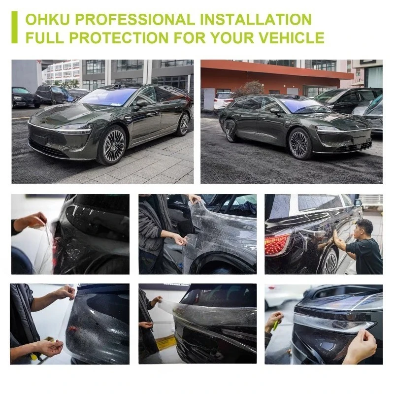 TPU Dimond Silver Self-Healing TPU Color PPF 7.5Mil Anti Scratch Anti-Yellow Car Wrap With OEM ODM Service
