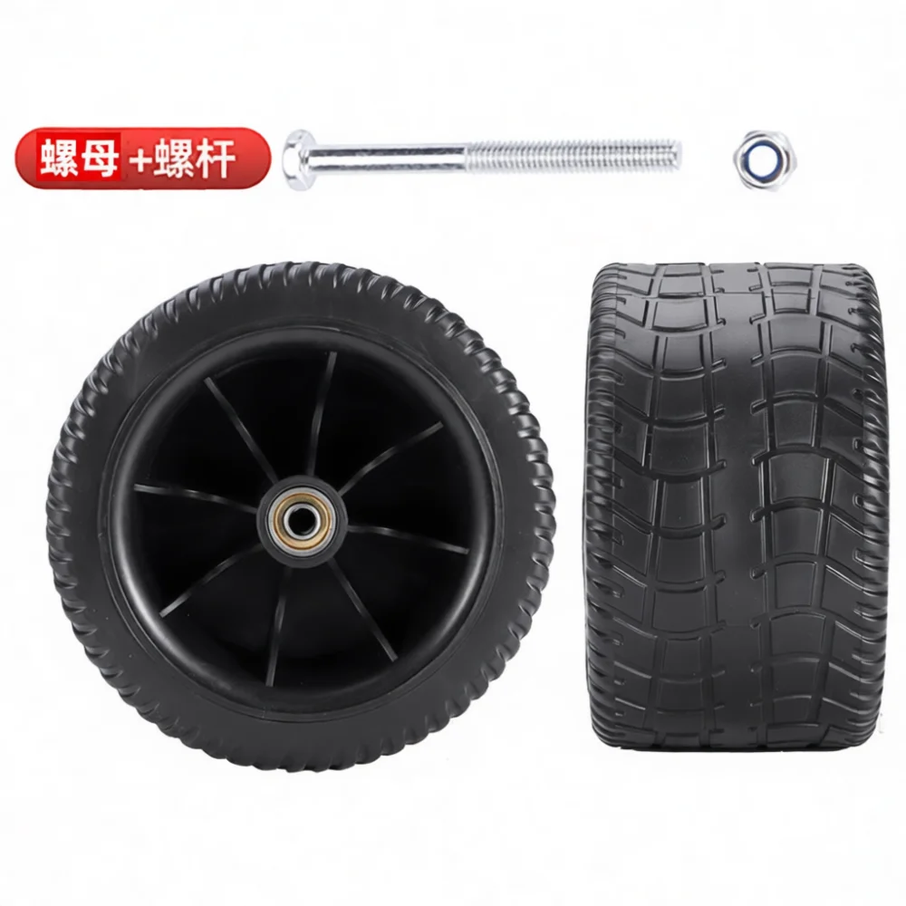 Replacement Rubber Wheels For Camping Cart Durable Utility Wagon Tire Accessory Heavy Duty Outdoor Folding Gear