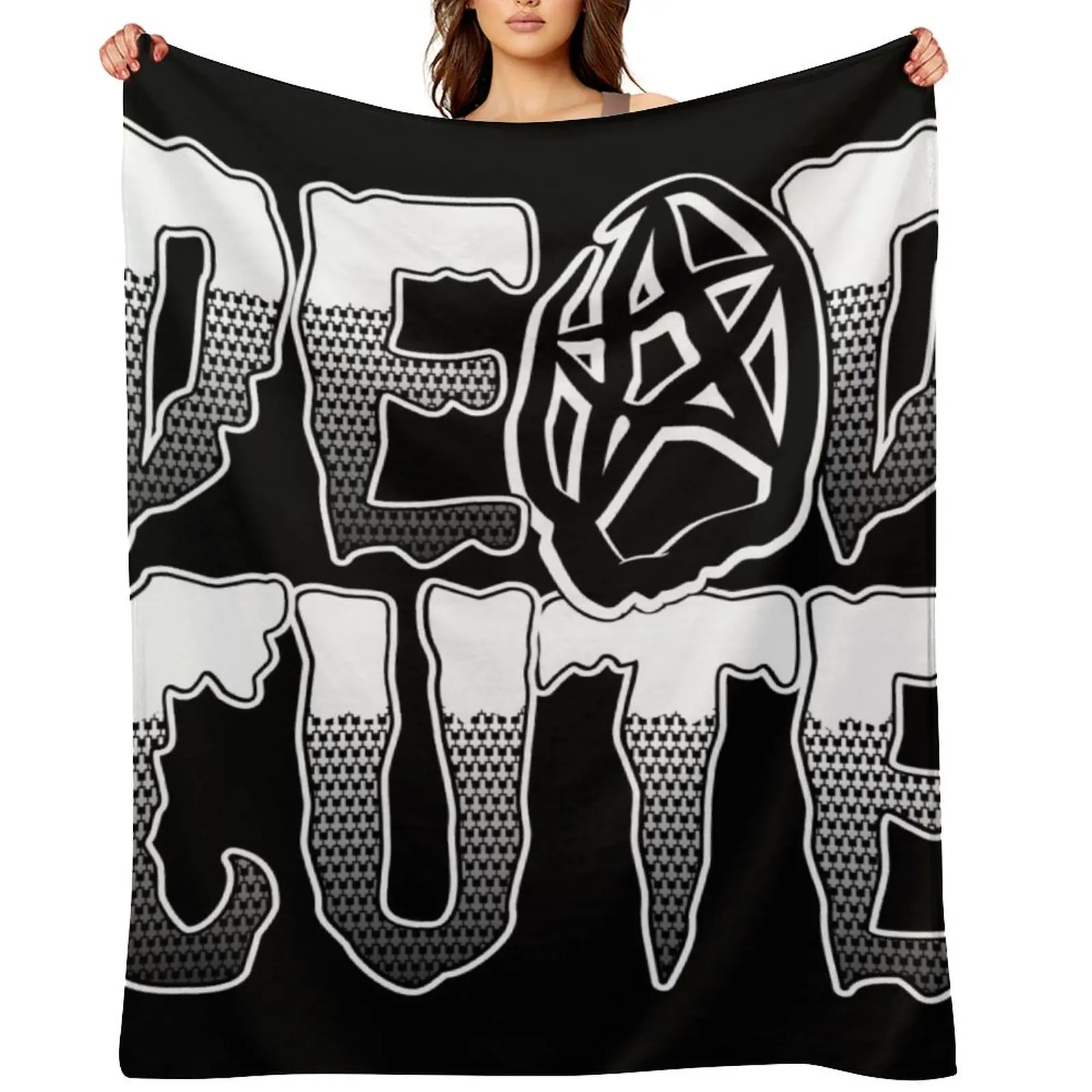 

DEAD CUTE Throw Blanket Camping Multi-Purpose Luxury St valentine gift ideas Blankets